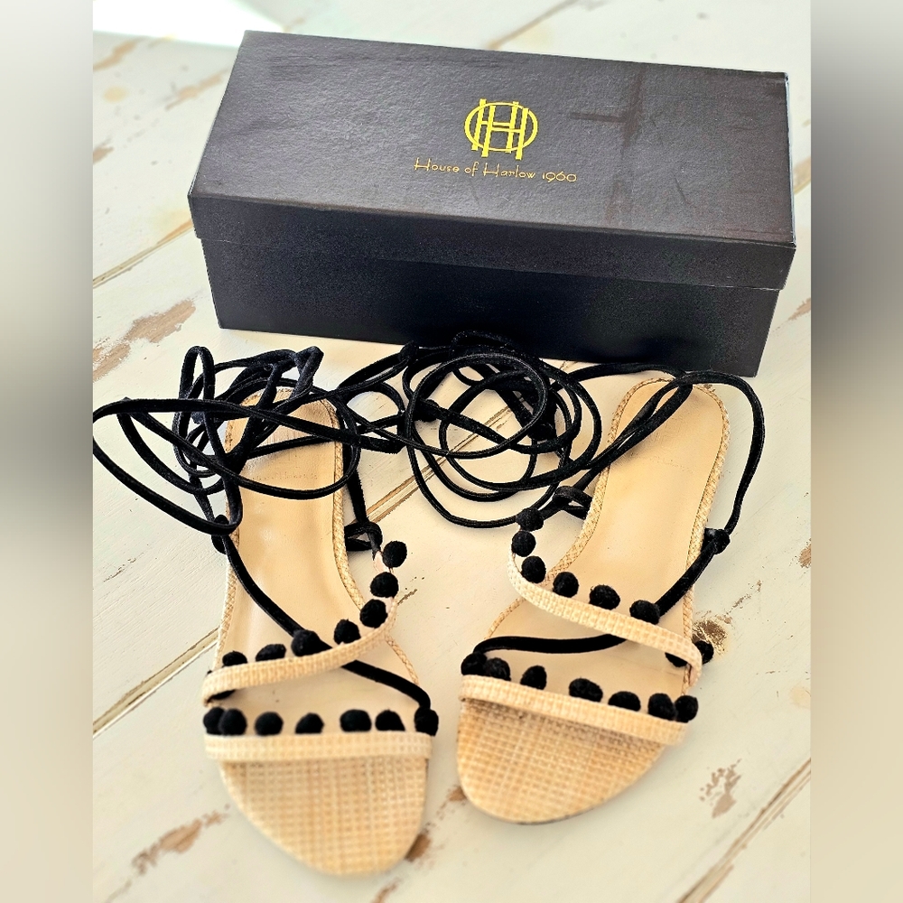 House of Harlow Strappy Sandals Size 8 - Picture 3 of 5